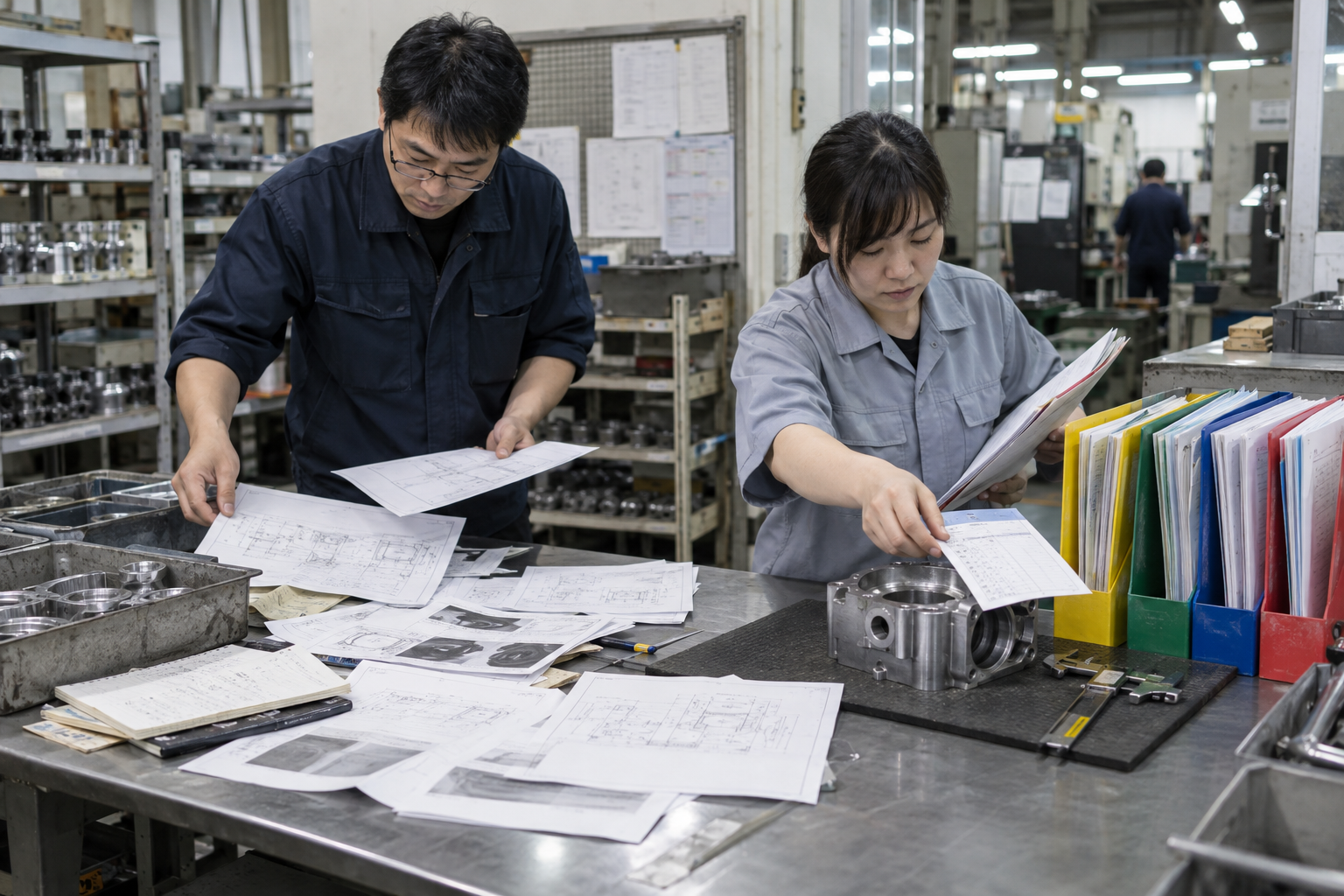 傳統文件混亂與品質證據鏈的對照
